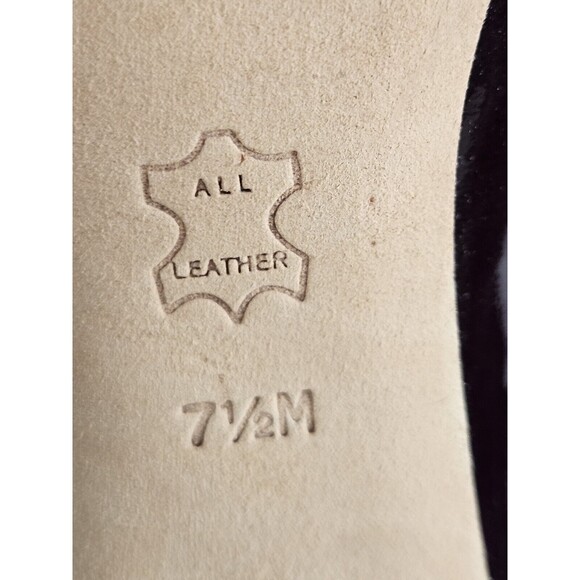 J Vincent Port Wine All Leather Pumps Patent Leather Upper Size 7.5 - Picture 13 of 13